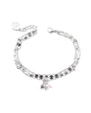 BELLA | SILVER MULTI-STRAND CHARM ANKLET