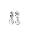 CALYPSO | SILVER SHORT CRYSTAL EARRINGS