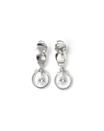 CALYPSO | SILVER SHORT CRYSTAL EARRINGS