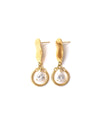 CALYPSO | GOLD SHORT CRYSTAL EARRINGS