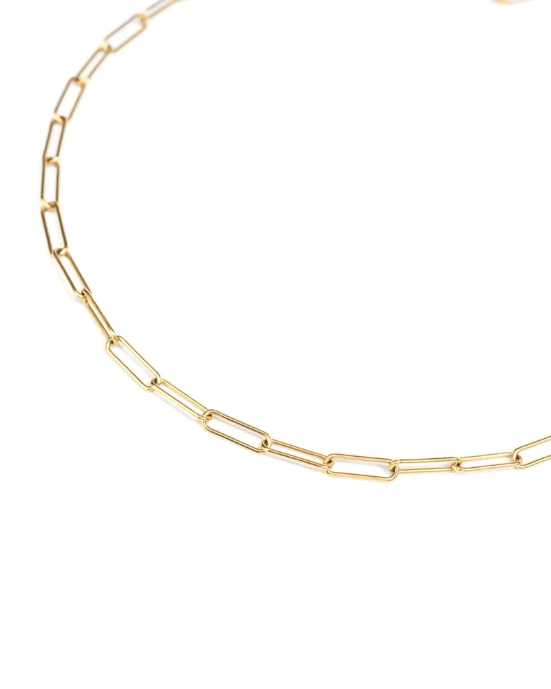 CLIPPY | GOLD PAPER CLIP CHAIN NECKLACE