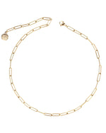 CLIPPY | GOLD PAPER CLIP CHAIN NECKLACE