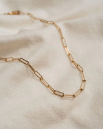 CLIPPY | GOLD PAPER CLIP CHAIN NECKLACE