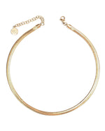 COBRA | GOLD LARGE HERRINBGONE CHAIN NECKLACE