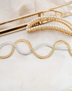 COBRA | SILVER LARGE HERRINBGONE CHAIN NECKLACE