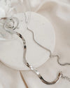 COBRA | SILVER LARGE HERRINBGONE CHAIN NECKLACE