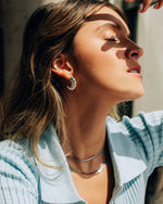 COBRA | SILVER LARGE HERRINBGONE CHAIN NECKLACE