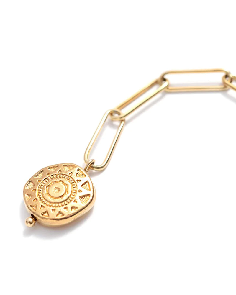 FLORENT | GOLD PAPERCLIP CHAIN BRACELET