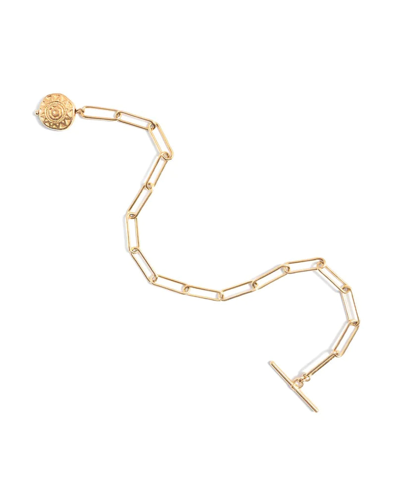 FLORENT | GOLD PAPERCLIP CHAIN BRACELET