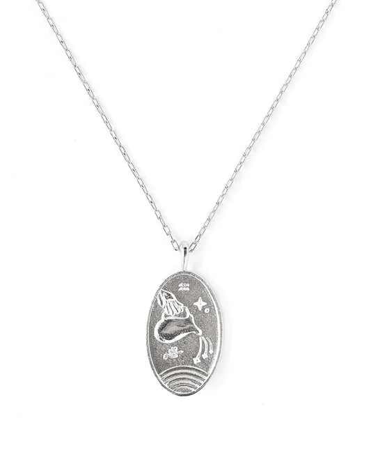 Aquarius - Silver Zodiac Necklace