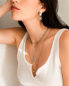 GRIGRI | SILVER LONG CRYSTAL NECKLACE