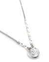 GRIGRI | SILVER LONG CRYSTAL NECKLACE