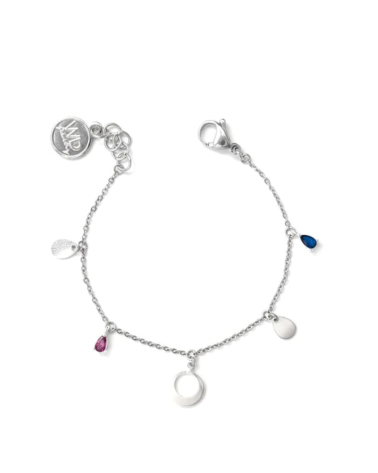 HORIZON | SILVER CHARMS & CRYSTALS BRACELET