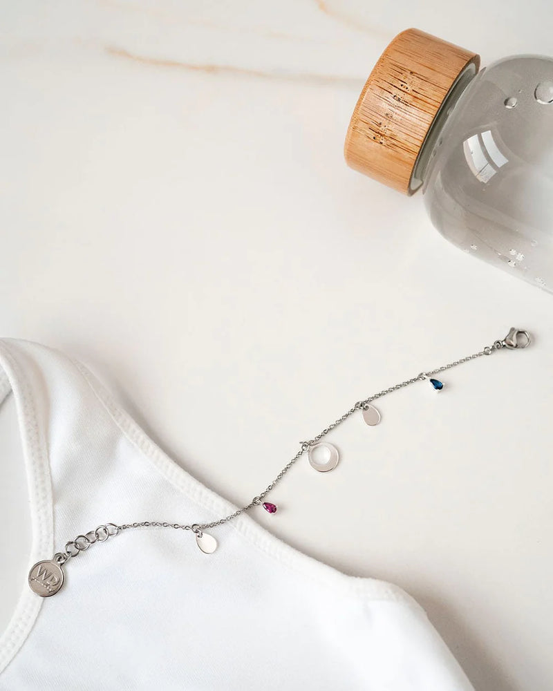 HORIZON | SILVER CHARMS & CRYSTALS BRACELET