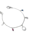 HORIZON | SILVER CHARMS & CRYSTALS BRACELET