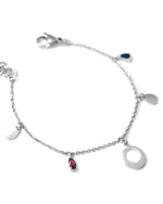 HORIZON | SILVER CHARMS & CRYSTALS BRACELET