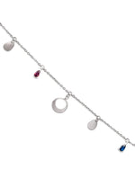 HORIZON | SILVER CHARMS & CRYSTALS BRACELET