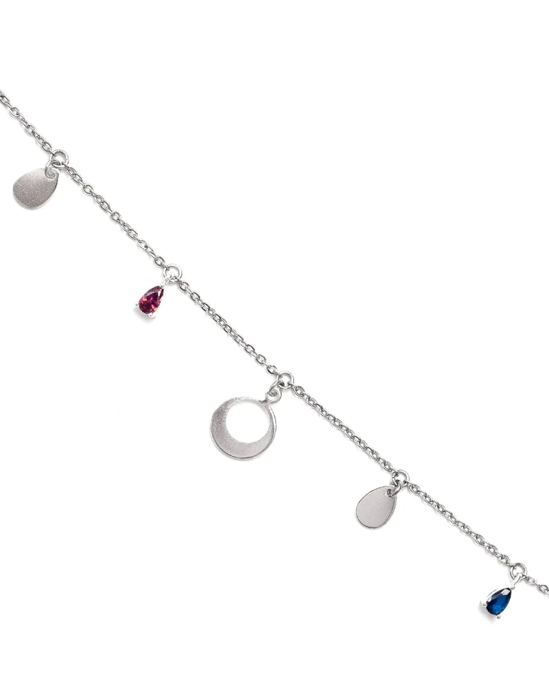HORIZON | SILVER CHARMS & CRYSTALS BRACELET
