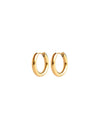 HUGGIE | GOLD MINIMALISTIC HOOP EARRINGS