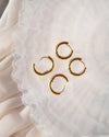 HUGGIE | GOLD MINIMALISTIC HOOP EARRINGS