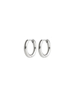 HUGGIE | SILVER MINIMALISTIC HOOP EARRINGS