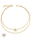 LUCK | GOLD PADLOCK NECKLACE SET