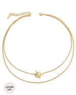 LUCK | GOLD PADLOCK NECKLACE SET