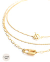 LUCK | GOLD PADLOCK NECKLACE SET