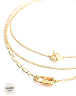 LUCK | GOLD PADLOCK NECKLACE SET