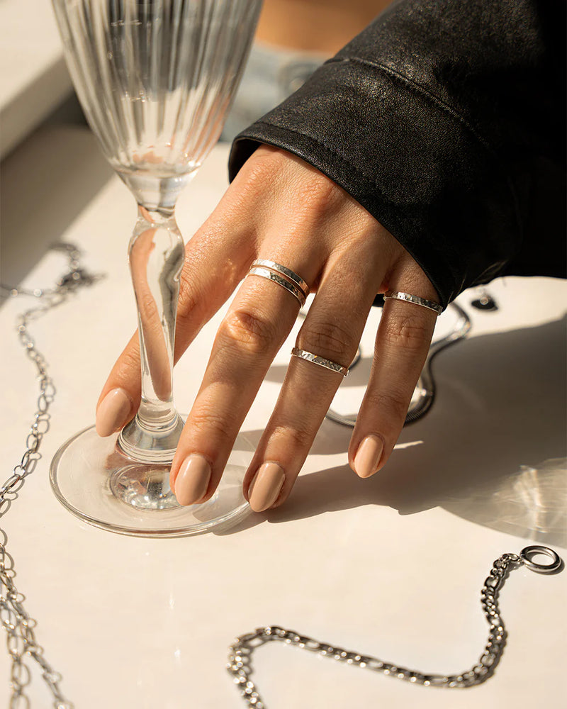 MARTEL | STERLING SILVER HAMMERED RING