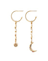 MINUIT | GOLD SUN & MOON EARRINGS