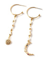 MINUIT | GOLD SUN & MOON EARRINGS