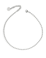 PERSIA | SILVER SHORT BALL CHAIN NECKLACE