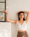 CALYPSO | SILVER SHORT CRYSTAL EARRINGS