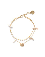 SHELLY | GOLD PEARL & SHELL ANKLET