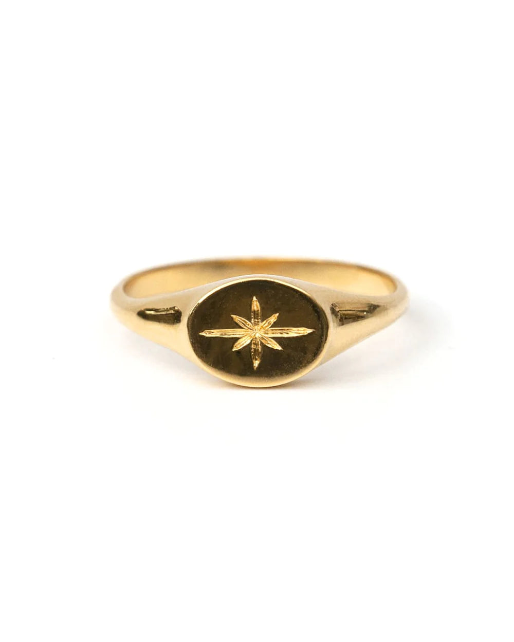 SIRIUS | GOLD VERMEIL SIGNET STAR RING