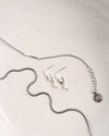 ZETA | SILVER PEARL HOOP EARRINGS