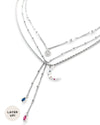 SOLUNE | SILVER SUN & MOON NECKLACE SET