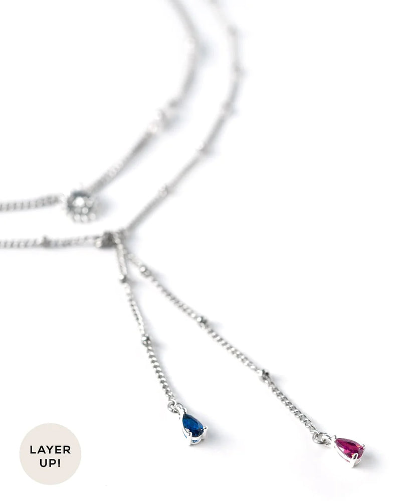 SOLUNE | SILVER SUN & MOON NECKLACE SET