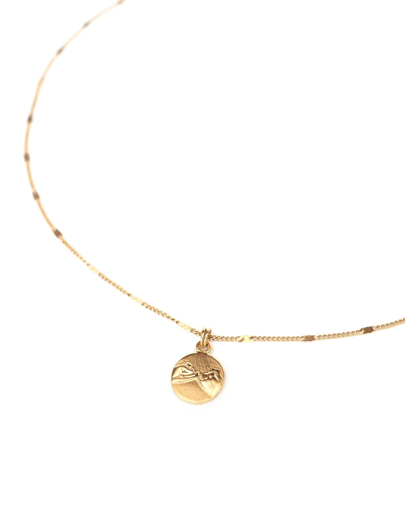 SWEAR | GOLD PINKY PROMISE MEDALLION NECKLACE
