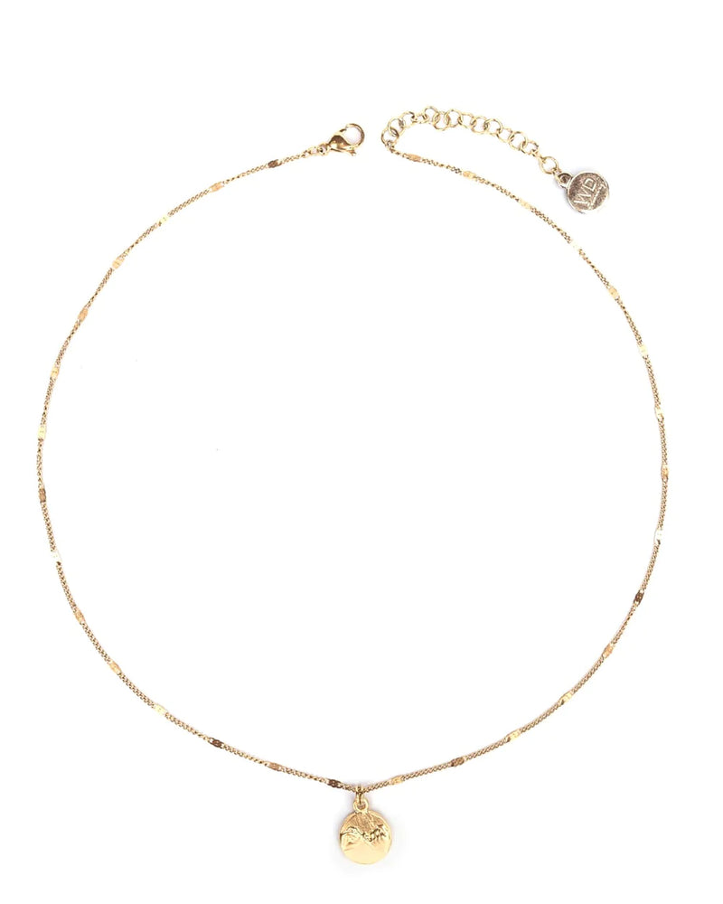 SWEAR | GOLD PINKY PROMISE MEDALLION NECKLACE