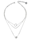 HELIOS | SILVER LAYERED BEADS & MEDALLIONS NECKLACE