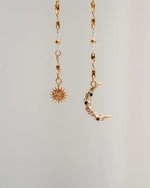 MINUIT | GOLD SUN & MOON EARRINGS