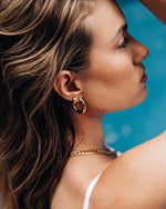 HUGO | GOLD CHUNKY HOOP EARRINGS
