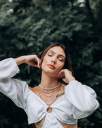 PERSIA | GOLD SHORT BALL CHAIN NECKLACE