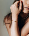 ALIVE | GOLD CHAIN AND PEARL BRACELET