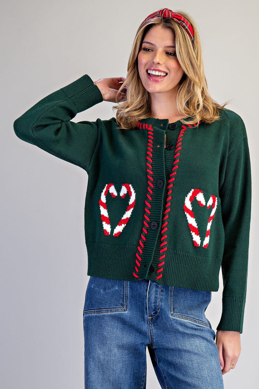 Candy Cane Cardigan
