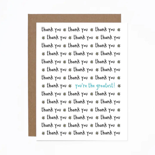 *Canadian Brand* | "You're the Greatest" Thank You Card