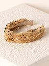 Knotted Sequin Headband - Gold