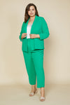 Welt Pocket Trouser (Plus Size - Jade Green)